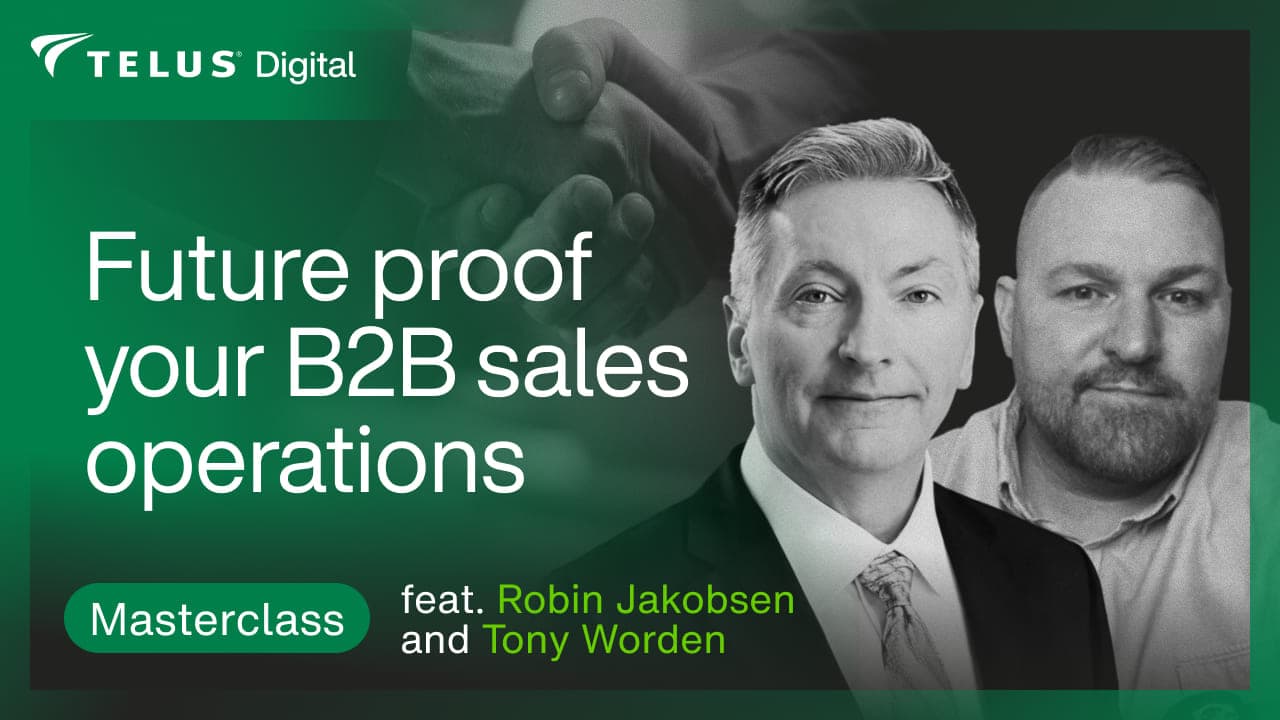 Future proof your B2B sales operation