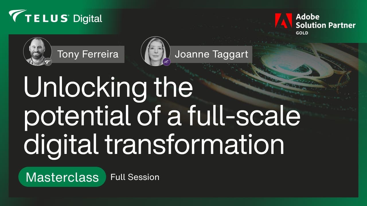 Adobe digital transformation webinar