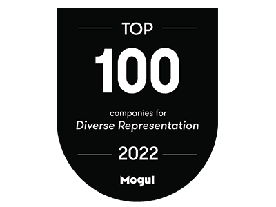 Mogul Top 100 Workplaces For Diverse Representation Award Logo