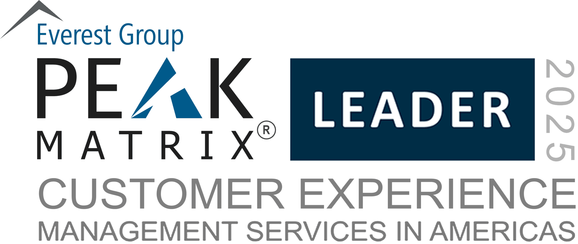 Everest Group Customer Experience Management (CXM) PEAK Matrix® Assessment - Americas 2025 logo for newsroom