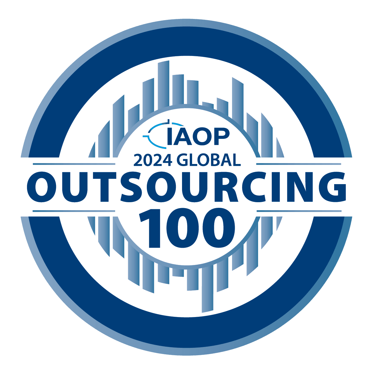 Logo for IAOP 2024 Global Outsourcing 100