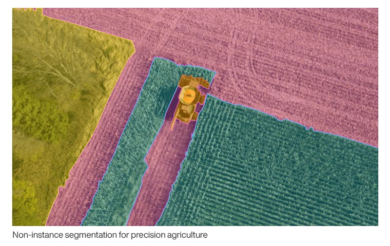 Non-instance Segmentation for precision agriculture