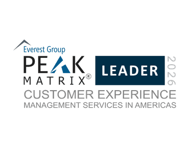 Customer Experience Management (CXM) in Americas 2026 - PEAK Matrix Award Logo - Leader