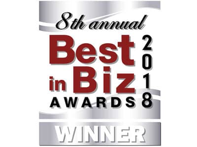 8th annual Best in Biz Awards 2018 Winner